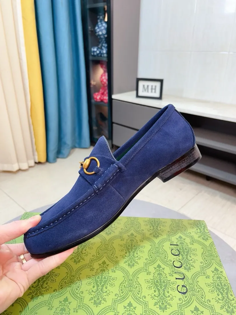 Men's Men's Shoes💰560🌹🌹[GUCCI] Gucci leather shoes are the most popular classic. Synchronized with the official website, the upper is made of Italian first-layer cowhide ➕cowhide lining, with unique brand and unique craftsmanship. Highlighting the hot style of the new year. Stop hesitating, stop wandering, get it now. Number: 38--44